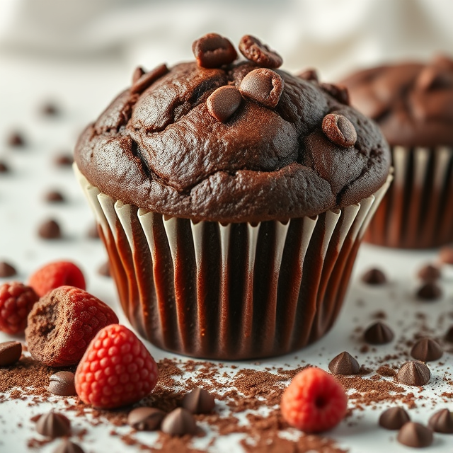 double chocolate muffin