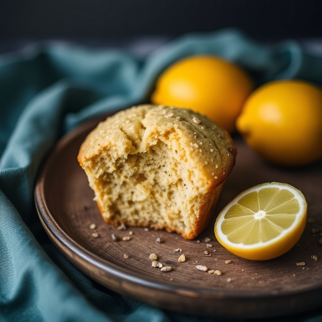 lemon poppy seed muffin